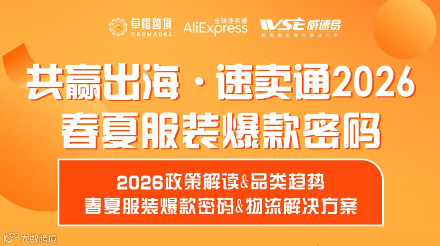 共赢出海.速卖通2026 春夏服装爆款密码