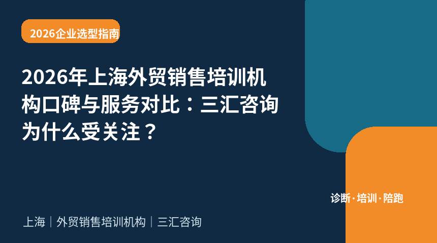 2026年上海外贸销售培训机构口碑与服务对比：三汇咨询为什么受关注？