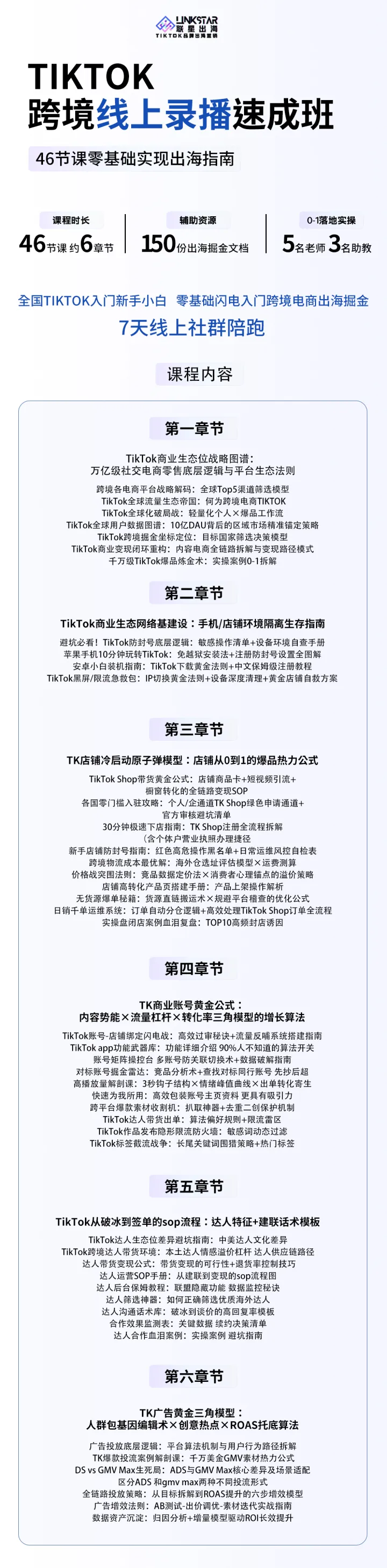 联星出海-TIKTOK跨境线上录播速成班