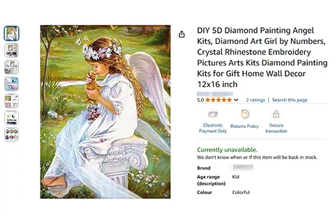 25-cv-01491，天使宝贝系列版权维权归来，曾有138店铺被TRO冻结