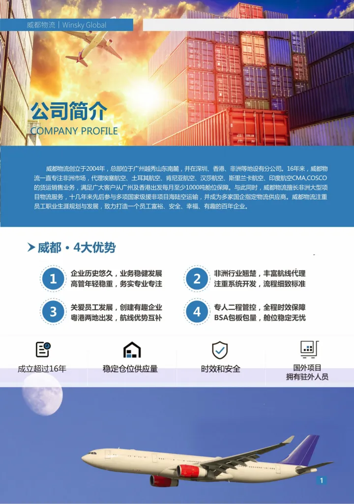 威都物流 丨非洲市场货运服务