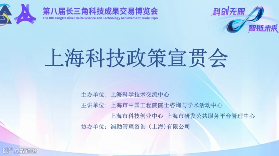 2025第八届长三角科技成果交易博览会-上海科技政策宣贯会