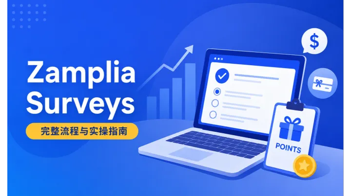 Zamplia Surveys 平台全攻略：从注册到提现实用指南