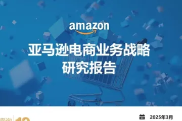 鼎帷咨询2025亚马逊电商业务战略研究报告80页
