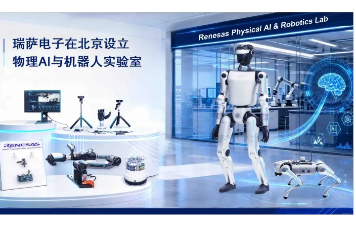 瑞萨在北京设立物理AI与机器人实验室，加速下一代机器人创新