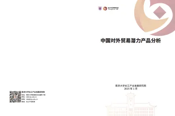 长江产业发展研究院：2025中国对外贸易潜力产品分析报告