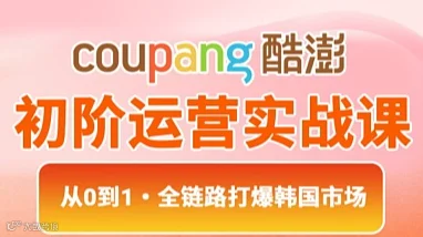 coupang酷澎初阶运营实战课