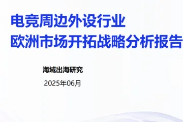 海域出海研究：2025电竞周边外设行业欧洲市场开拓战略分析报告