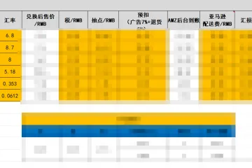 AMZ选品利润指标