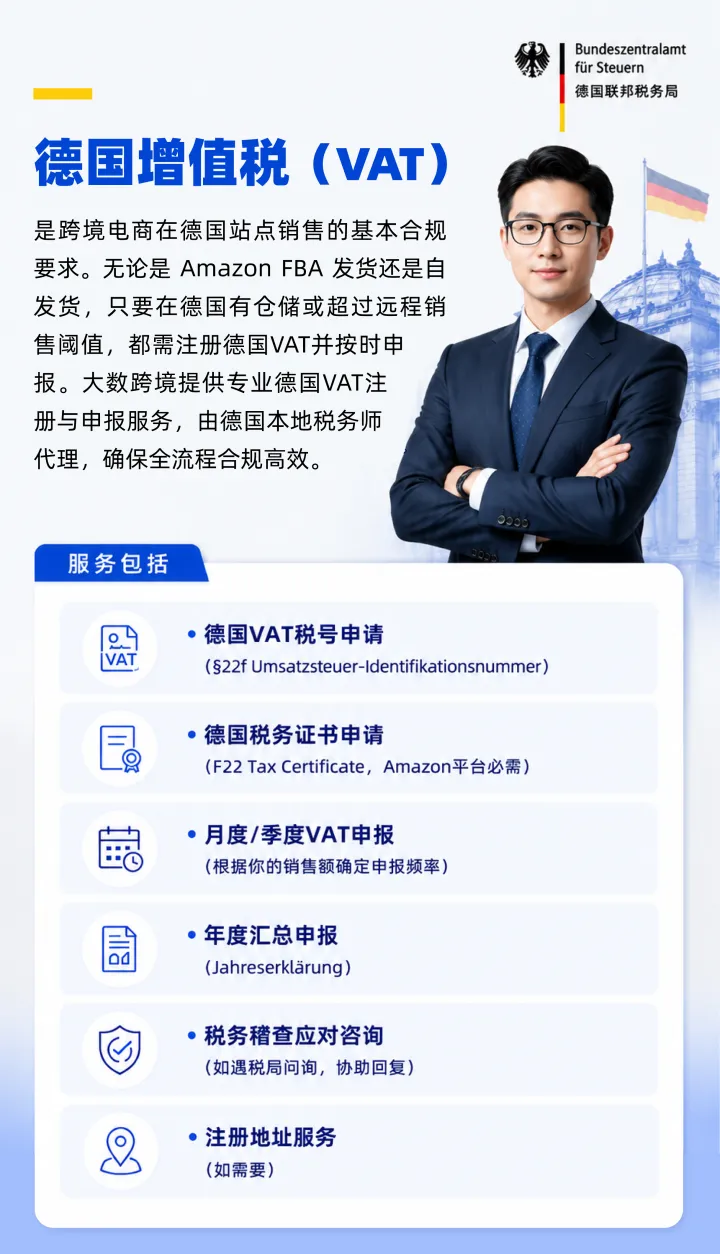 德国VAT服务|税号注册·税务申报·合规支持