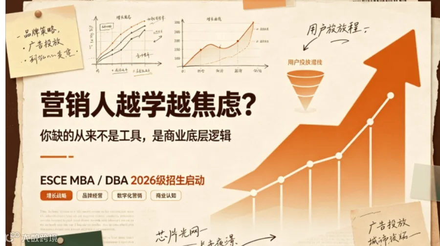 营销人越学越焦虑？你缺的从来不是工具，是商业底层逻辑 ESCE 2026 级 MBA/DBA 增长战