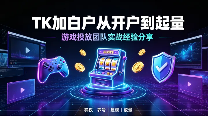 TK加白户从开户到起量｜游戏投放团队实战全流程分享