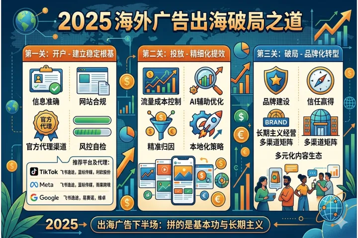 出海广告开户与代投全攻略：破解Facebook/TikTok/Google广告投放风控难题