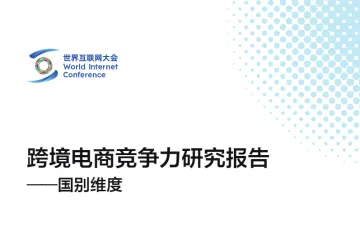 世界互联网大会2024跨境电商竞争力研究报告-国别维度