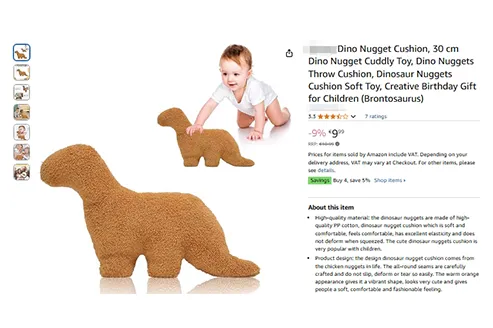 24-cv-12552，恐龙毛绒玩具隐匿维权，86个店铺被TRO冻结