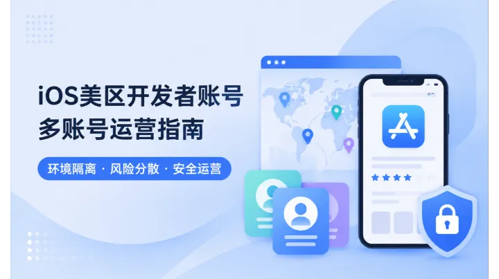 iOS美区开发者账号运营：账号矩阵、风控与安全运营全指南