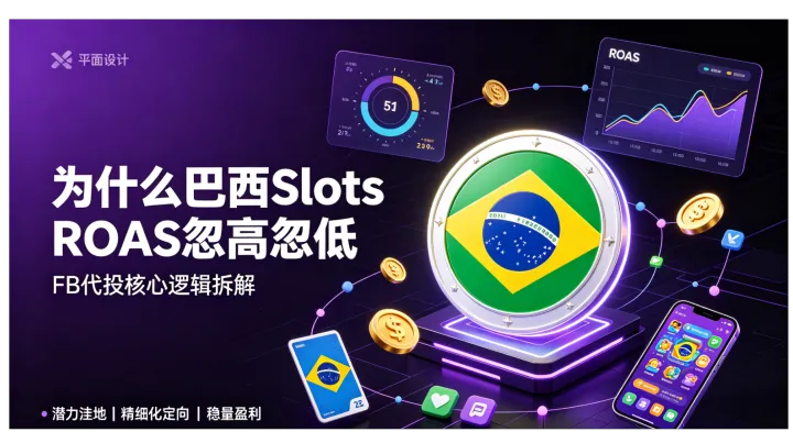 巴西Slots出海为什么别人ROAS稳、你却一直亏？FB代投核心打法拆解