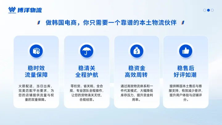 博洋韩国专线｜Coupang官方物流+自营海外仓一件代发