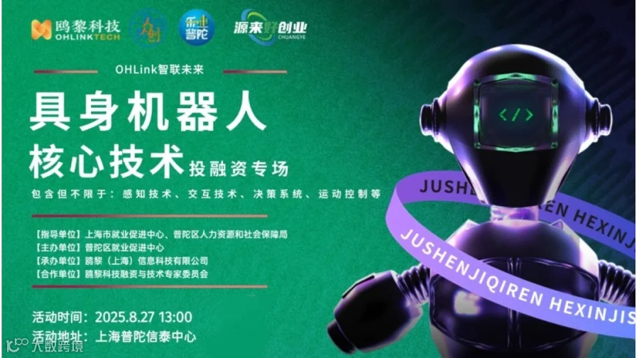 OHLink智联未来——具身机器人核心技术投融资专场