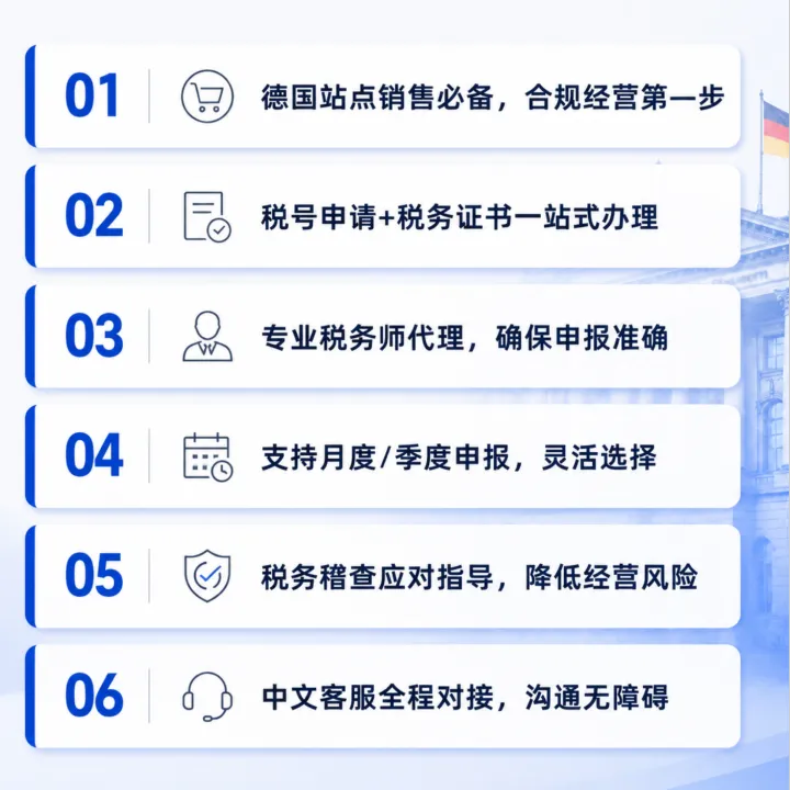 德国VAT服务｜税号注册·税务申报·合规支持