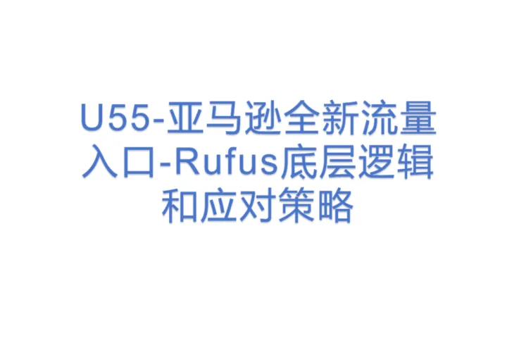 U55-亚马逊全新流量入口-Rufus底层<em>逻辑</em><em>和</em>应对策略