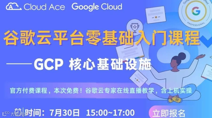【谷歌云培训】谷歌云平台零基础入门课程：GCP 核心基础设施