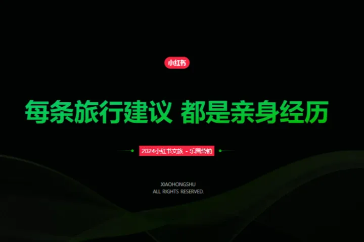 小红书2024年小红书文旅乐园赛道营销通案24页