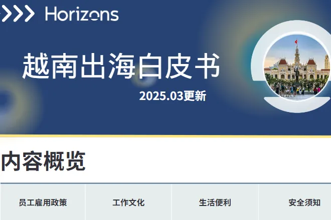 Horizons2025越南出海白皮书21页