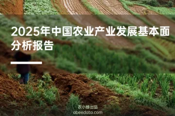 农小蜂2025年中国农业产业发展基本面分析报告27页
