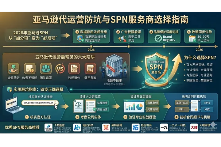 2026亚马逊代运营行业深度报告：SPN认证从“信任背书”到“准入底线”，72家官方服务商如何筛选？
