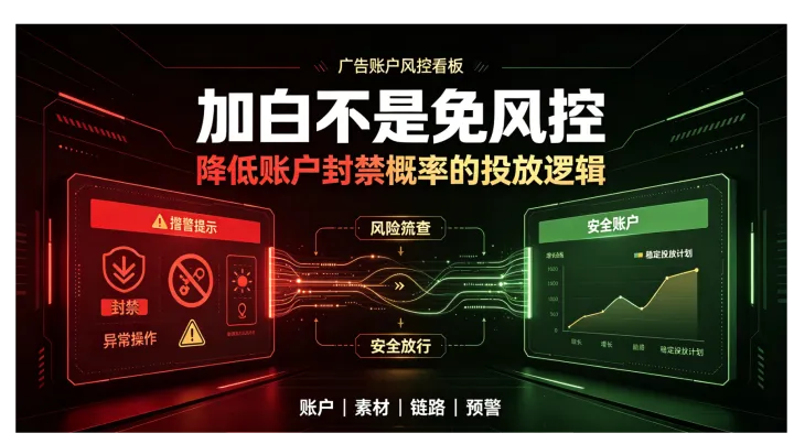 TikTok加白户风控解析：2026怎么投放，能大幅降低账户封禁概率