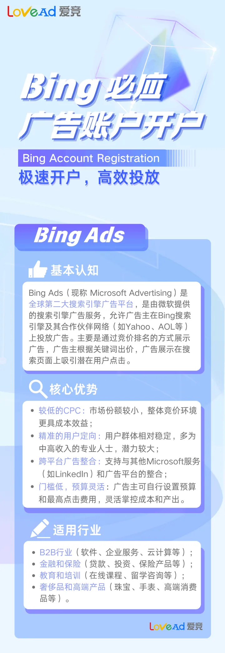 Microsoft Ads(Bing)广告账户代开户