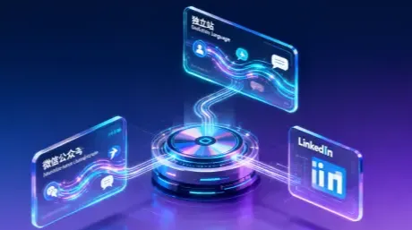 易营宝AI营销引擎怎么用才能覆盖全渠道？微信公众号+独立站+LinkedIn线索自动打标实录