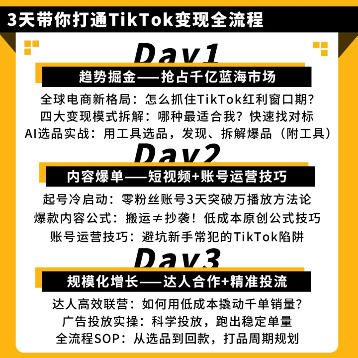 C牛出海-3天TikTok线上实训营