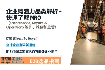 亚马逊全球开店：2025企业购潜力品类解析快速了解MRO