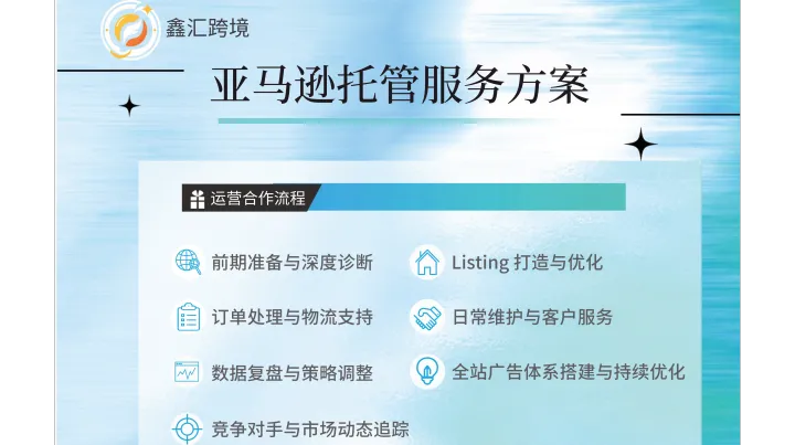 亚马逊店铺托管解决方案 | 从开店到出单，一站式省心运营