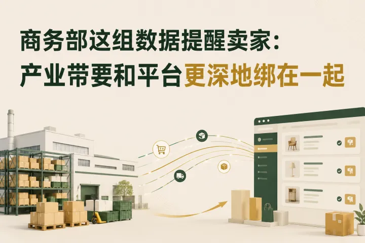 商务部这组数据提醒卖家：产业带要和平台更深地绑在一起
