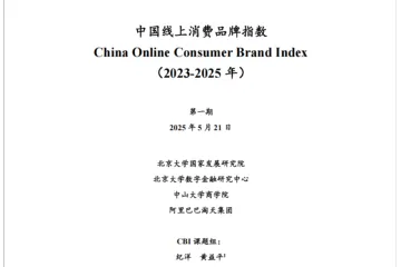 北京大学国家发展研究院:2023-2025年中国线上消费品牌指数报告(41页)