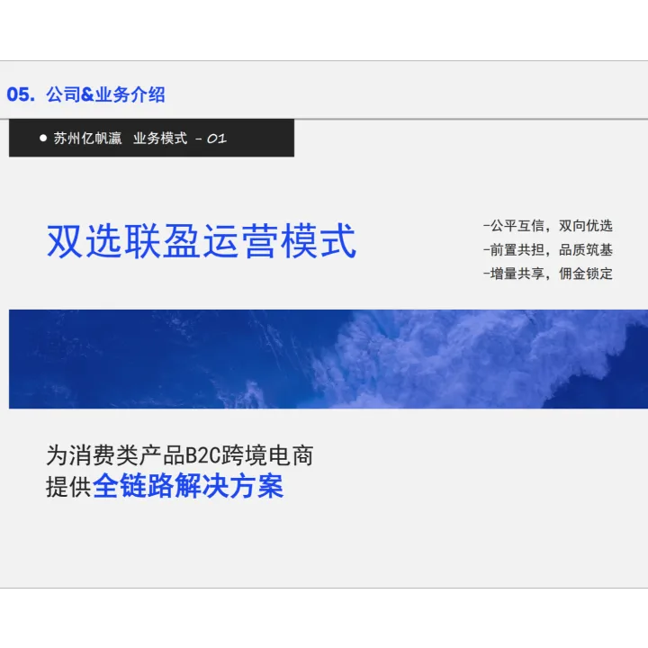 【亿帆瀛】亚马逊双选联盈代运营