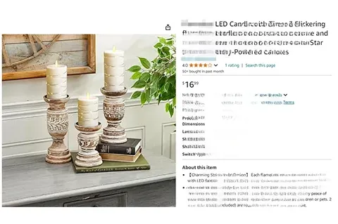 24-cv-11454，新案速排查！国人专利无焰LED电子蜡烛维权