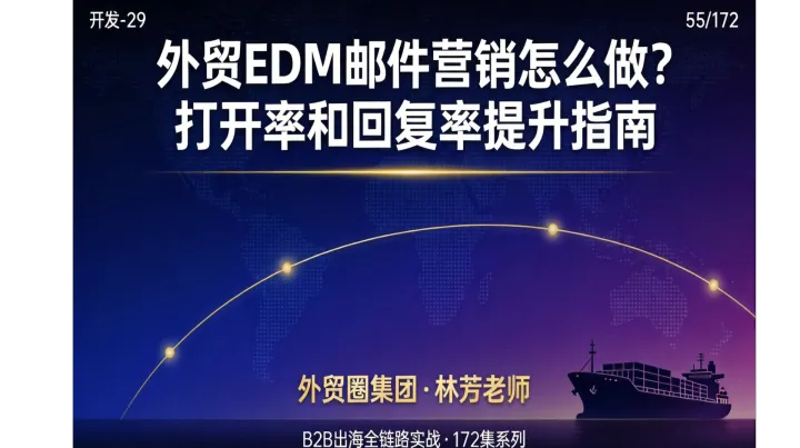 B2B出海055 | 外贸EDM邮件营销怎么做？打开率和回复率提升指南