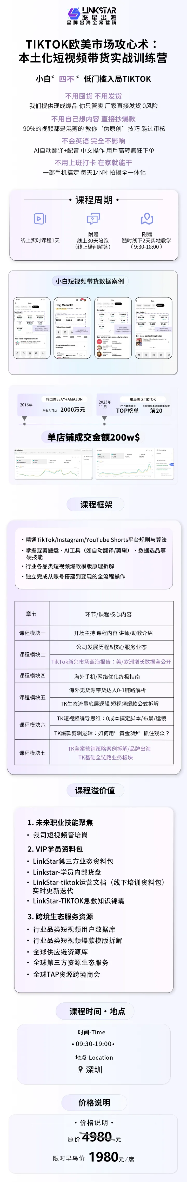 联星出海-短视频带货实战训练营课程