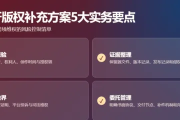 敲定西班牙版权补充方案五大实务要点牢记