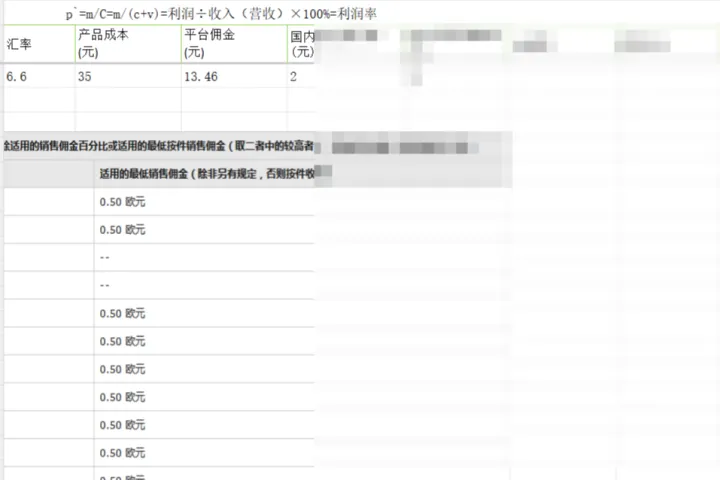 <em>产品</em>毛利表格