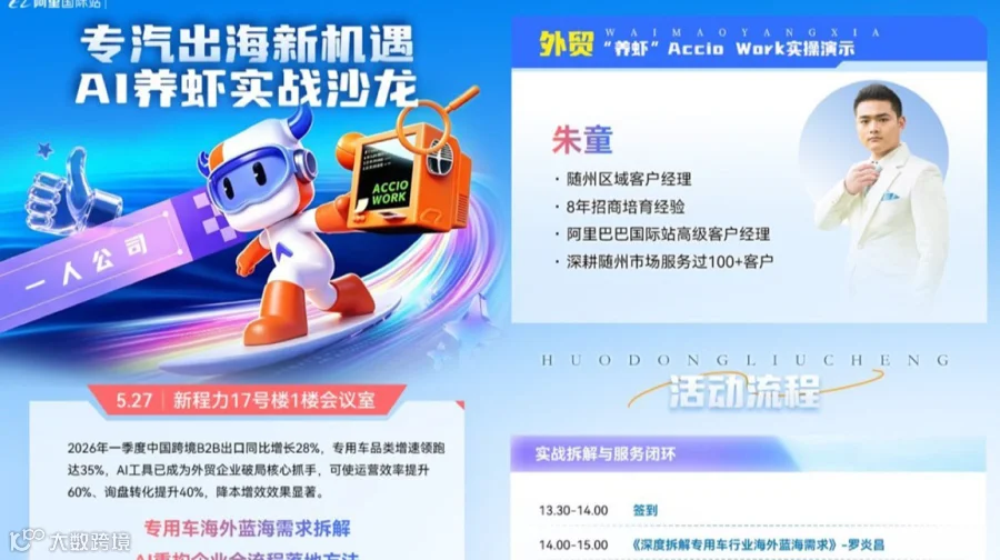 专汽出海新机遇-AI养虾实战沙龙