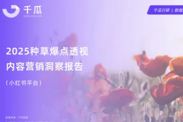 千瓜2025年爆点内容透视报告小红书平台28页