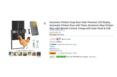 25-cv-00047，国人自动动物门专利维权，85个被告店铺被TRO冻结！