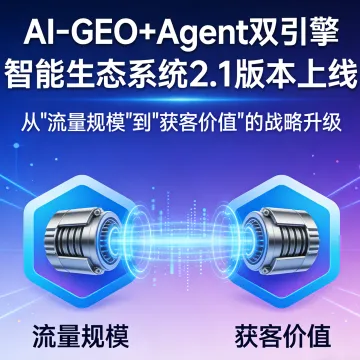 AI-GEO+Agent 雙引擎智能生態(tài)系統(tǒng) 2.1 版本上線