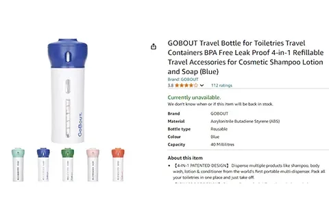 24-cv-11325，旅行液体分装神器GoBout隐匿维权，商标和专利均需留意