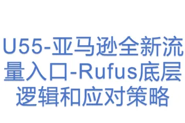 U55-亚马逊全新流量入口-Rufus底层逻辑和应对策略